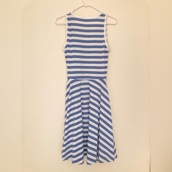 LuLaRoe Nicki Dress with Blue/White Stripes - Sz XS - Picture 2 of 8